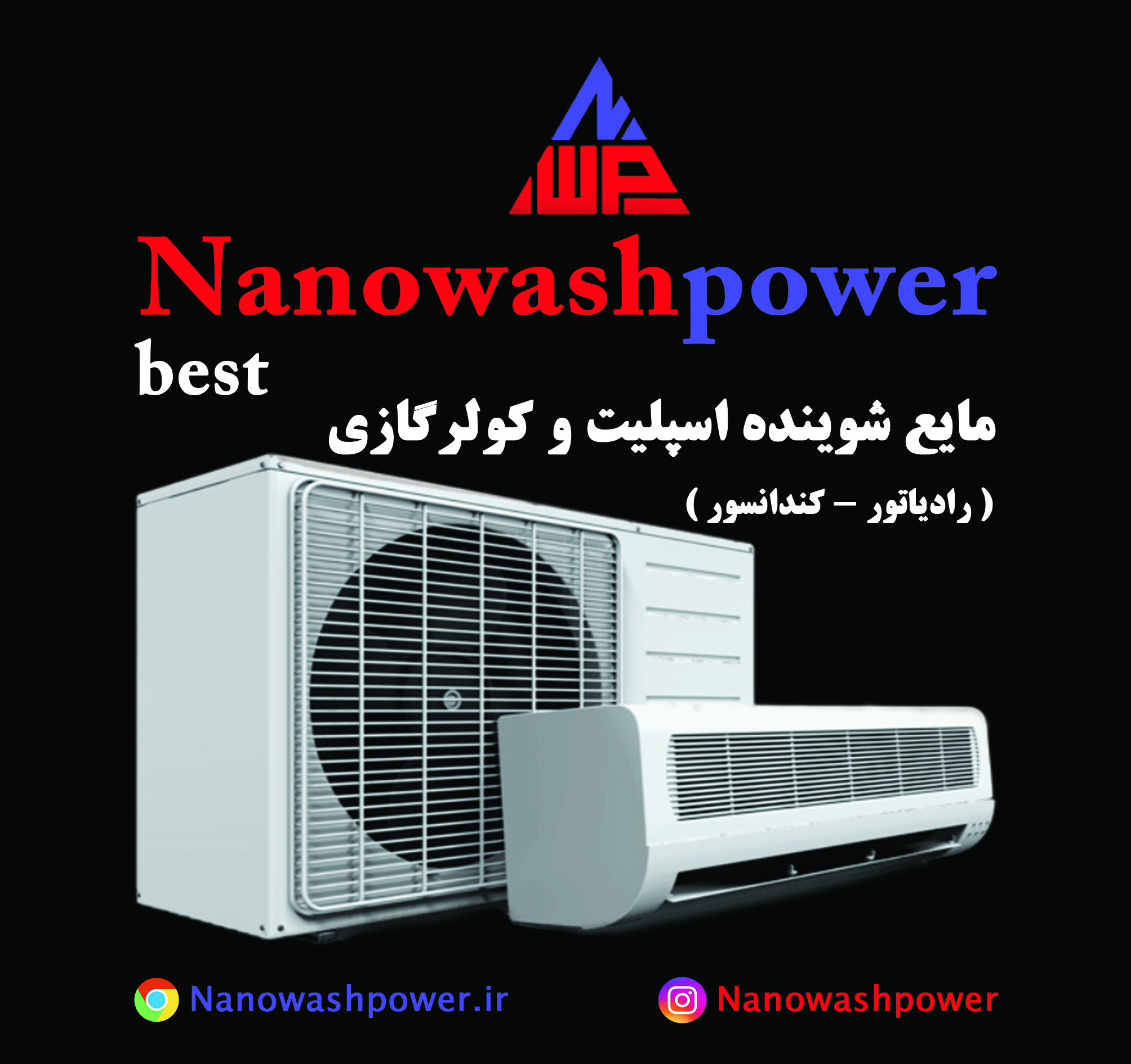 سفارش شوینده کولر و اسپلیت نانو واش پاور – فروش عمده و تکی