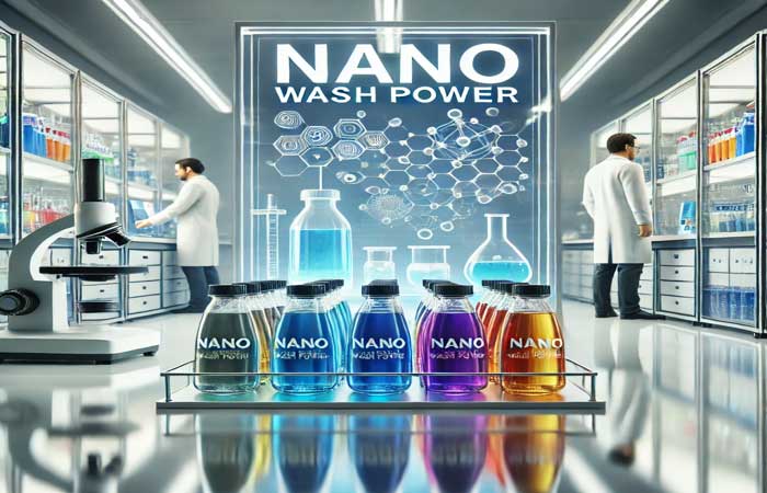 فرمولهای اختصاصی نانو واش پاور: مرجع بیرقیب برای تولید مواد شوینده باکیفیت | شرکت نانو واش پاور متن جایگزین (Alt Text): تصویر یک