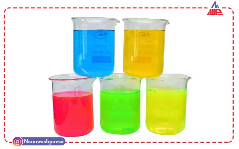 رنگ در صنعت تولید مواد شوینده : ویژگیها، کاربردها و اهمیت آن | شرکت نانو واش پاور استفاده از رنگها در صنعت شوینده