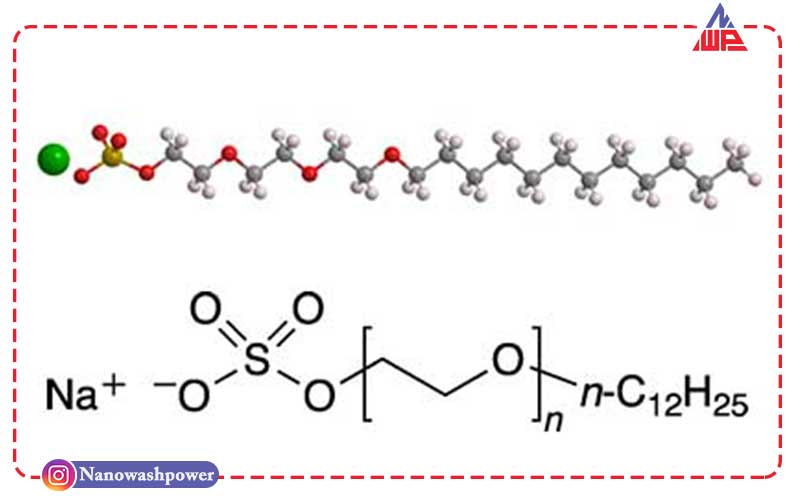 تگزاپن صدفی چیست؟ | سورفکتانت |قیمت فروش و کاربردها | شرکت نانو واش پاور ساختار شیمیایی تگزاپن صدفی