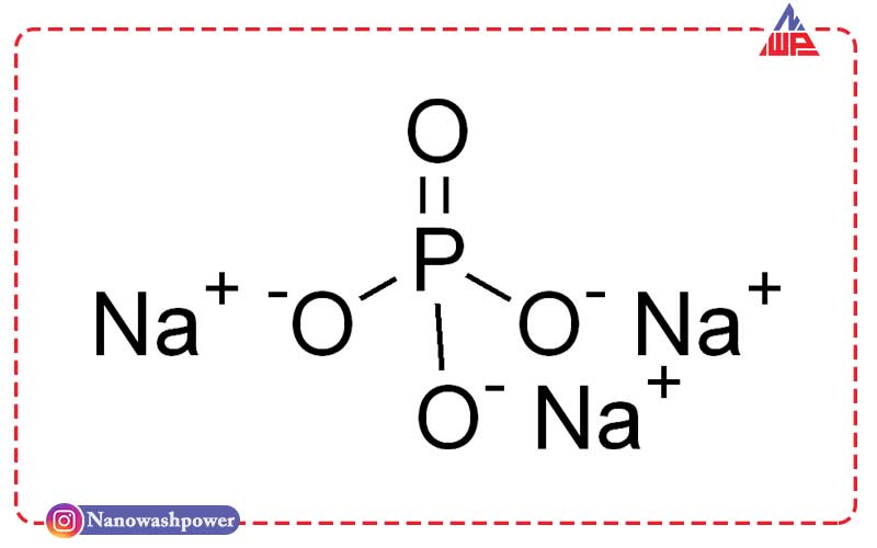 ساختار مولکولی و فرمول شیمیایی تری سدیم فسفات